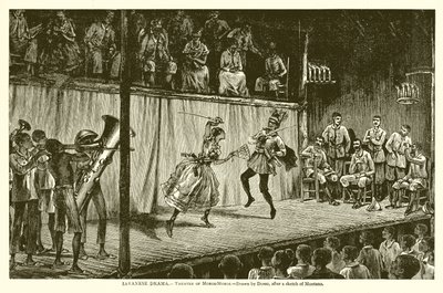 Javanese Drame. - Moros-Moros Színház alkotó: English School