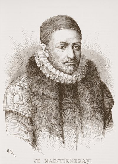 Je Maintiendray, illusztráció: James Aitken Wylie (1808-1890) A protestantizmus története című könyvéből, pub. 1878 alkotó: English School