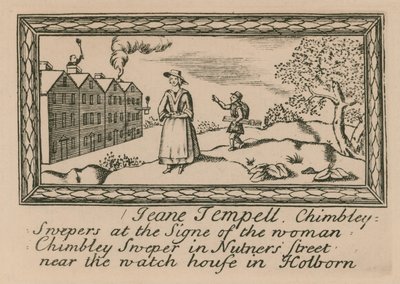 Jeane templomi kéményseprők; kéményseprő alkotó: English School
