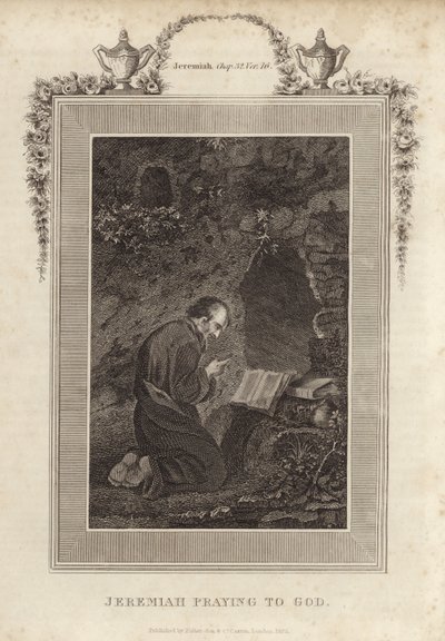 Jeremiás imádkozik Istenhez alkotó: English School