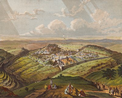 Jeruzsálem (színes litográfia) alkotó: English School