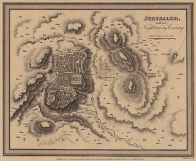 Jeruzsálem a szomszédos országgal (metszet) alkotó: English School