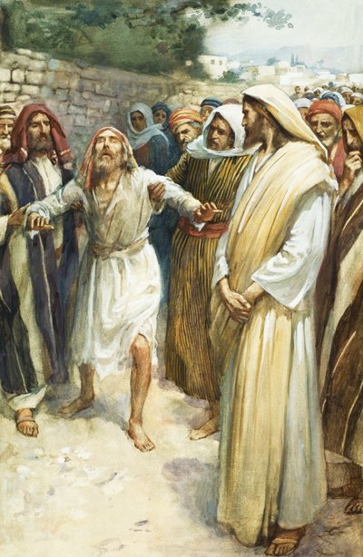 Jézus és egy vak ember alkotó: English School