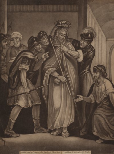 Jézus töviskoronával megkoronázva (metszet) alkotó: English School
