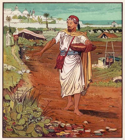 Jézus példázatai: A magvető és a mag (színes litho) alkotó: English School