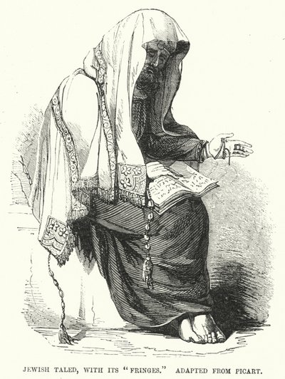 Zsidó talár, "rojtokkal", Picart-tól átvéve (metszet) alkotó: English School