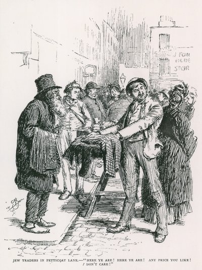 Zsidó kereskedők a Petticoat Lane-ben alkotó: English School