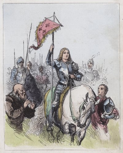 Joan of Arc (színes metszet) alkotó: English School