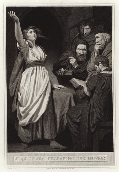 Jeanne of Arc kijelenti küldetését alkotó: English School