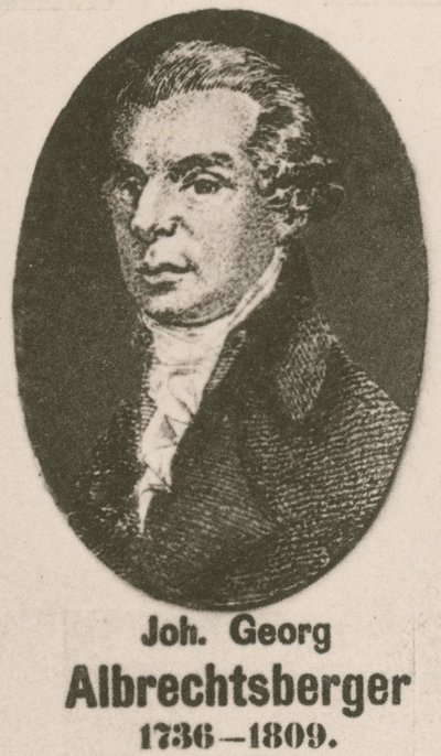 Johann Georg Albrechtsberger (metszet) alkotó: English School