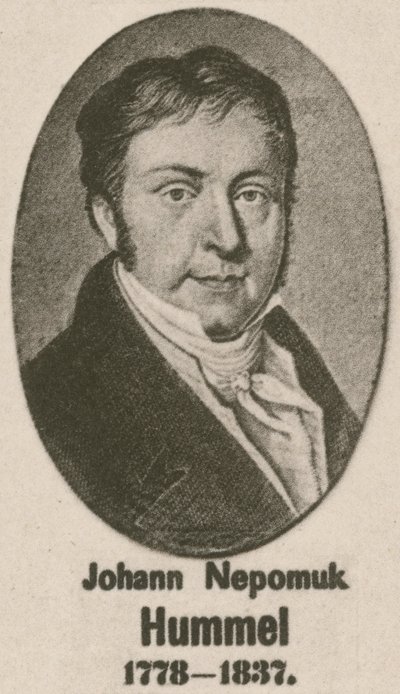 Johann Nepomuk Hummel (mélynyomás) alkotó: English School
