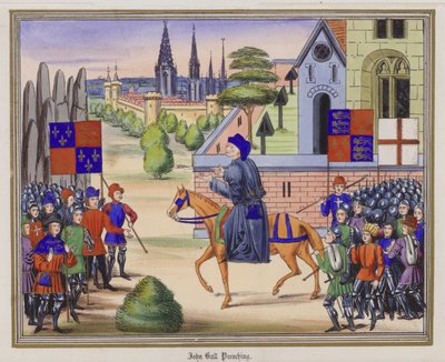 John Ball prédikál (színes metszet) alkotó: English School