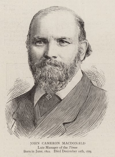 John Cameron Macdonald (metszet) alkotó: English School