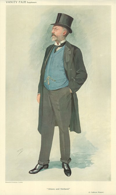 John Cathcart Wason, Orkney és Shetland, 1909. szeptember 15., Vanity Fair rajzfilm alkotó: English School