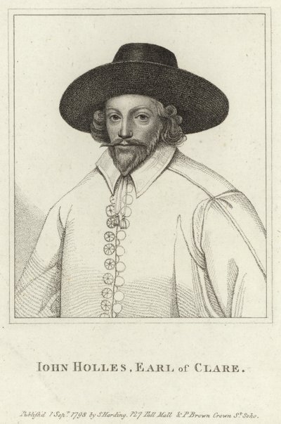 John Holles, Clare grófja alkotó: English School