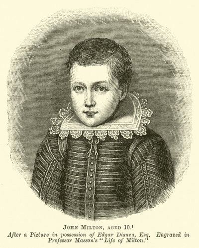 John Milton, 10 éves alkotó: English School