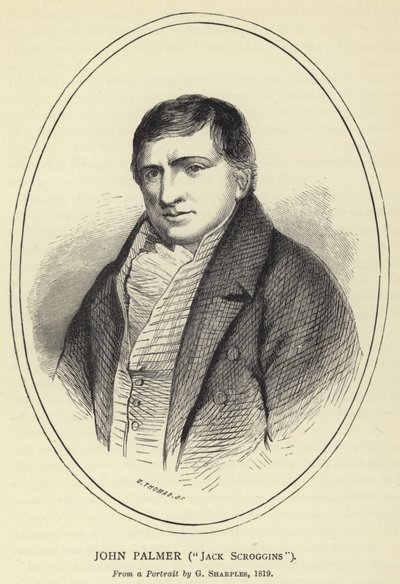 John Palmer, Jack Scroggins, G Sharples portréjából, 1819 alkotó: English School