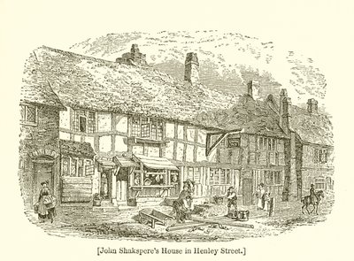 John Shakespeare háza a Henley Streeten alkotó: English School