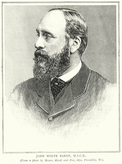 John Wolfe Barry, MICE (metszet) alkotó: English School
