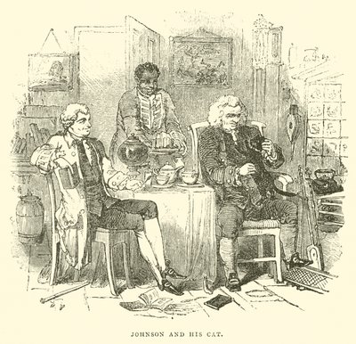 Johnson és macskája (metszet) alkotó: English School