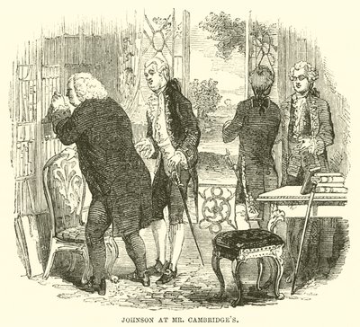 Johnson a Mr Cambridge-nél (metszet) alkotó: English School