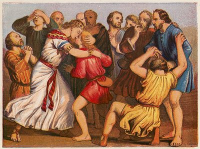 József bemutatkozik testvéreinek (színes litográfia) alkotó: English School