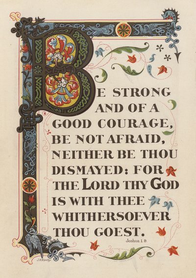 Józsué 1:9 (chromolitho) alkotó: English School