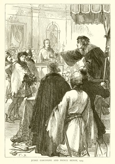 Gascoigne bíró és Henrik herceg, 1413 alkotó: English School