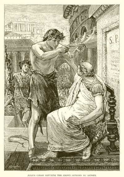 Julius Caesar elutasítja az Antonius által felajánlott koronát alkotó: English School