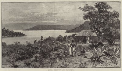 Tósziget a Tanganyika-tavon (Engirving) alkotó: English School