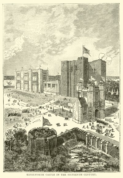 Kenilworth kastély a XVI. században alkotó: English School
