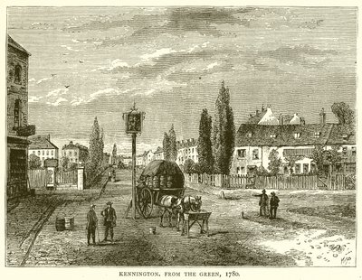 Kennington, a zöldből, 1780 alkotó: English School