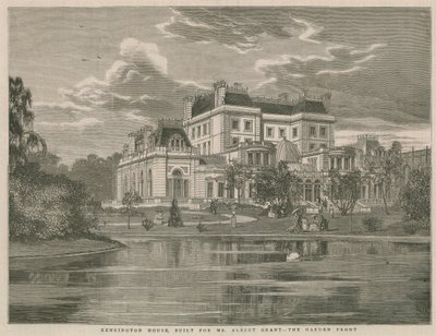 A Kensington ház, amelyet Albert Grant úrnak építettek, a kert előtt alkotó: English School