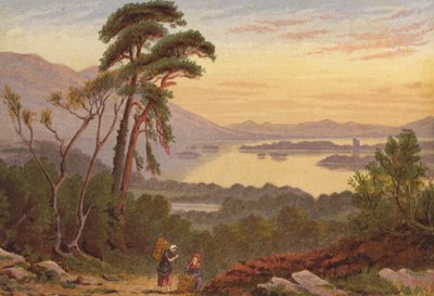Killarney-tavak, Alsó-tó (színes litho) alkotó: English School