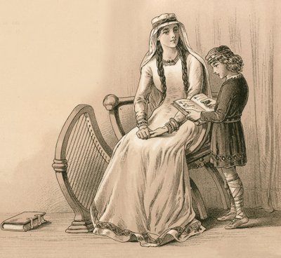 Alfréd király és mostohaanyja alkotó: English School