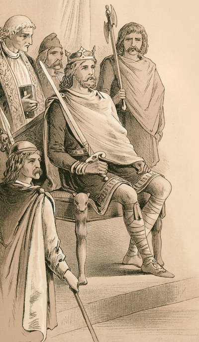 Alfréd királyt megkoronázták alkotó: English School