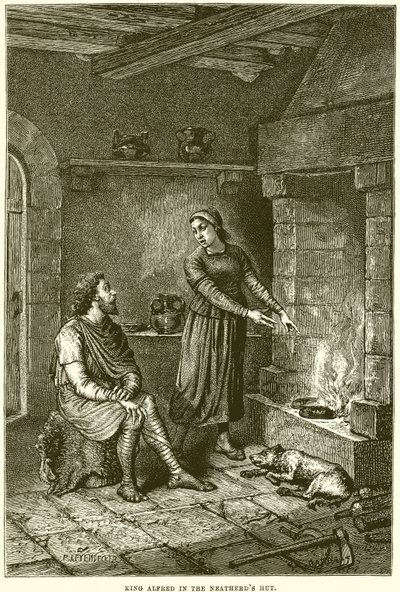 Alfréd király a holland kunyhóban alkotó: English School