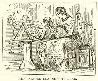 Alfréd király olvasni tanul alkotó: English School