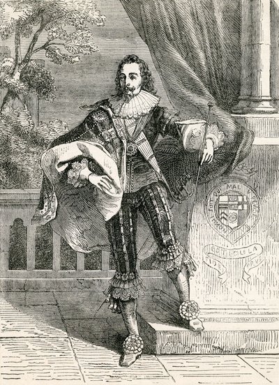I. Károly király, az illusztráció a John Cassells Illustrated History of England-ből, 1857 alkotó: English School