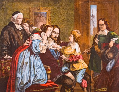 I. Károly angol király búcsút vesz a gyermekeitől a kivégzése előtt Lord Brougham és mások „Old England