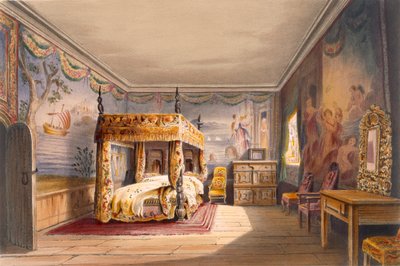Károly király szoba, Cotehele ház, 1830-40, alkotó: English School