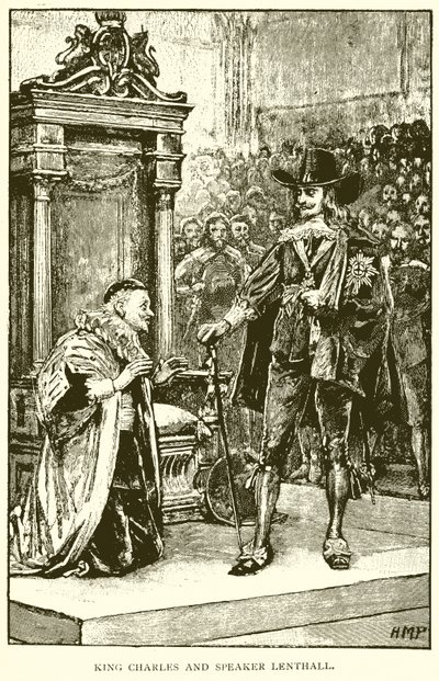 Károly király és Lenthall házelnök alkotó: English School