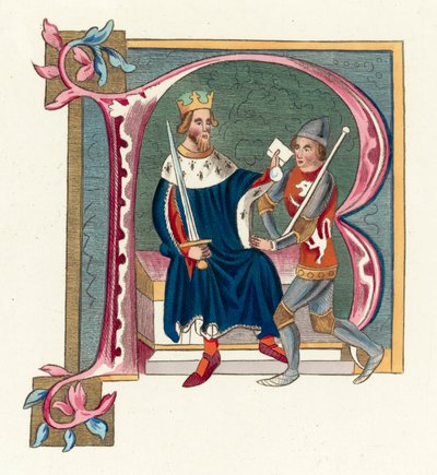 II. Edward király (színes metszet) alkotó: English School