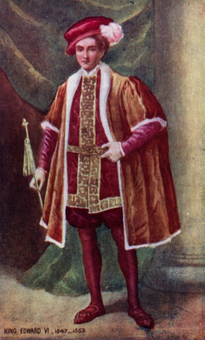 VI. Edward király (színes litográfia) alkotó: English School