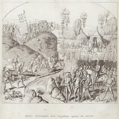 Edwards király első expedíciója a skótok ellen alkotó: English School