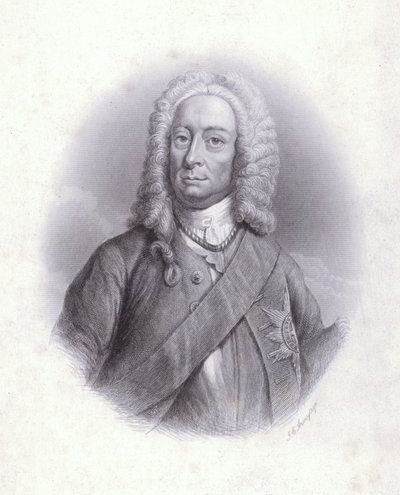 II. György király (metszet) alkotó: English School