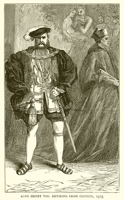 Henrik király visszavonul a Tanácstól, 1515 alkotó: English School