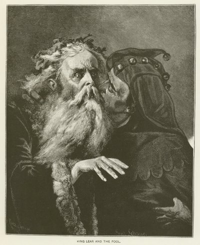 Lear király és a bolond (metszet) alkotó: English School