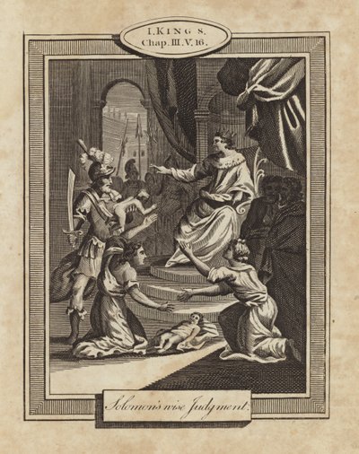 Salamon király bölcs ítélete alkotó: English School