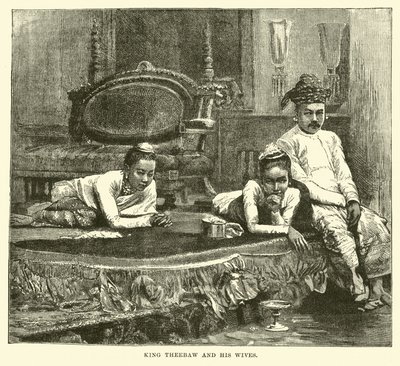 Theebaw király és feleségei alkotó: English School